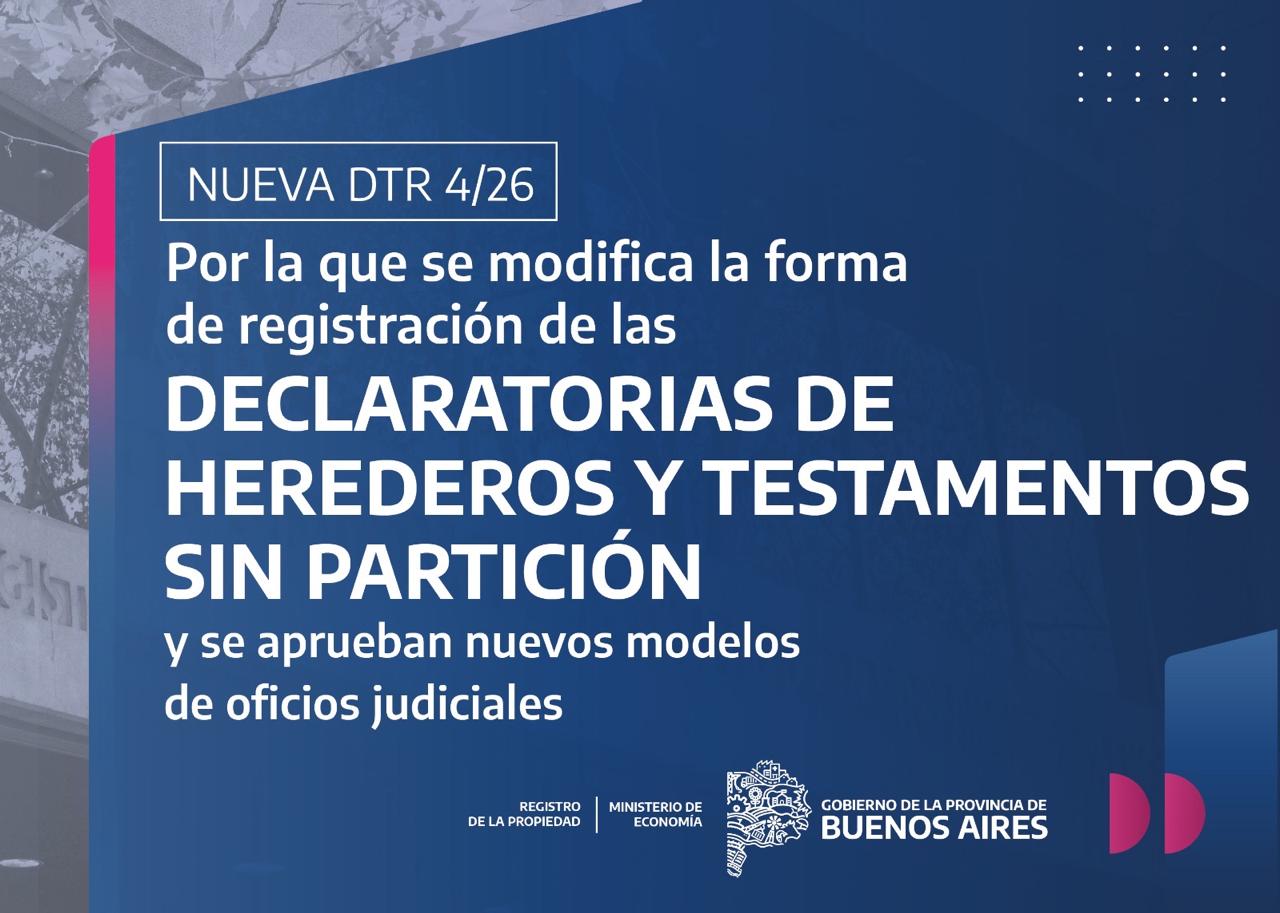 Sobre Inscripción de Declaratorias de Herederos y Testamentos